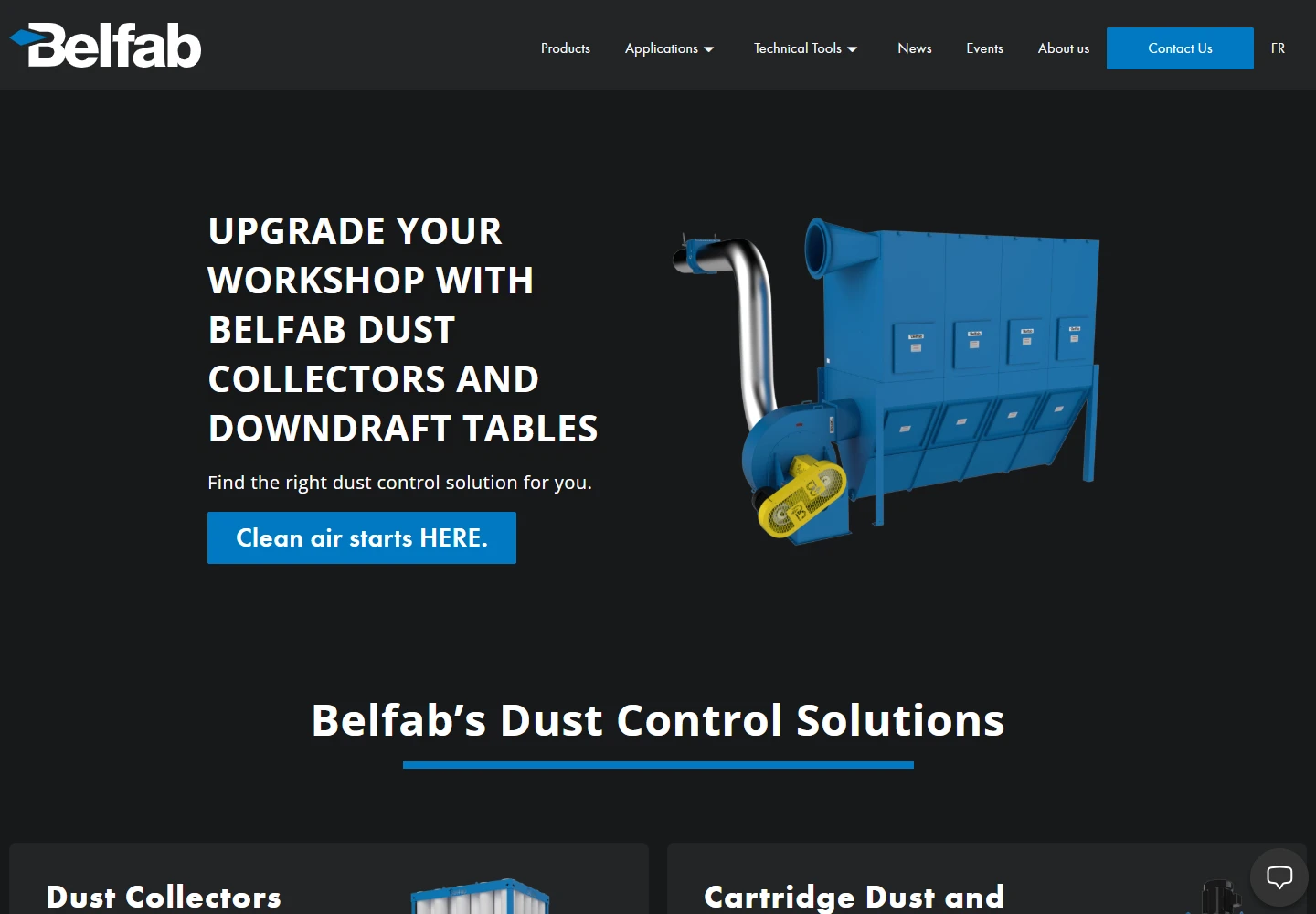 Belfab industrial website from Rohit Kumar’s development portfolio